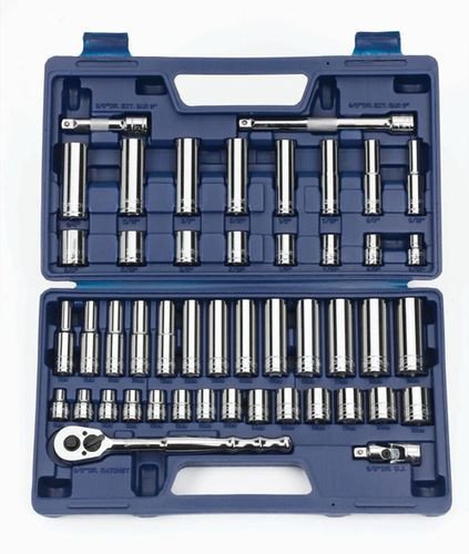 SAE & MM Williams 3/8" Dr Shallow & Deep Socket & Tool Set 6 Pt & 12 Pt 47 Pcs - JHW50666