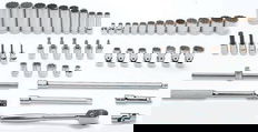 SAE Williams 3/8" Dr Shallow, Deep, Universal & Hex Bit Set 8 & 12 Pt 56 Pcs  - WSB-56F