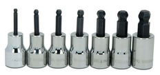 1/8 - 3/8" Williams 3/8" Dr Hex Long Bit Socket Set 7 Pcs - WSBB-7RC