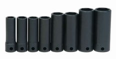 5/16 - 3/4" Williams 3/8" Dr Deep Impact Socket Set 6 Pt 8 Pcs - WS-12-8