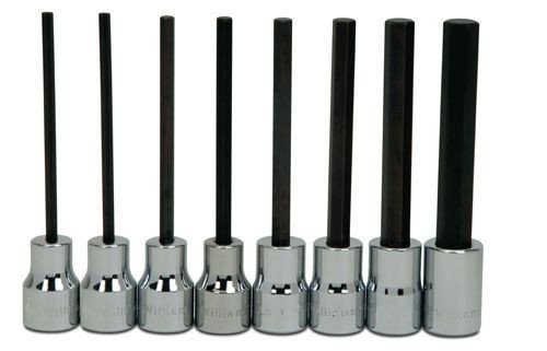 Williams 38903 9-Piece 3/4-Inch Drive Hex Driver Impact Socket Set