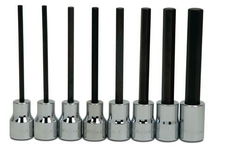 4 - 10MM Williams 3/8" Dr Long Hex Bit Socket Set 7 Pcs - 31951 -
