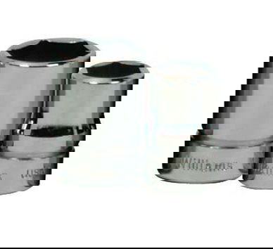 11/32" Williams 3/8" Dr Shallow Socket 6 Pt - B-611