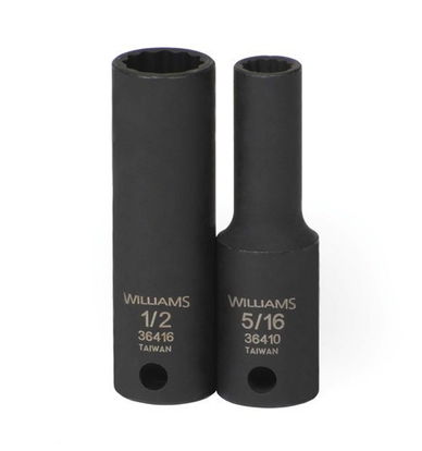 3/8" Williams 3/8" Dr Deep Impact Socket 12 Pt - 36412