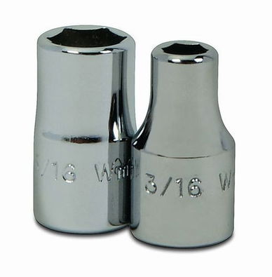 1/8" Williams 1/4" Dr Shallow Socket 6 Pt - M-604