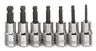 3/32 - 1/4" Williams 1/4" Dr Ball Hex Socket Set 7 Pcs - WSM-7HBA