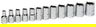 4 - 14MM Williams 1/4" Dr Shallow Socket Set 12 Pt 12 Pcs - 30925