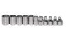 5/32 - 9/16" Williams 1/4" Dr Shallow Socket Set 6 Pt 11 Pcs - WSM-11HRC