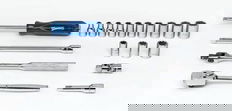 3/16 - 9/16" Williams 1/4" Dr Shallow Socket Tool Set 6 Pt & 8 Pt 19 Pcs - WSM-19HF
