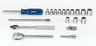 3/16 - 9/16" Williams 1/4" Dr Shallow Socket Tool Set 6 Pt & 8 Pt 19 Pcs & Tool Box - WSM-19HFTB