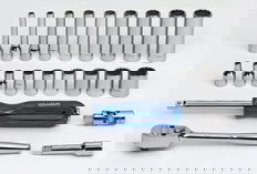 5/32 - 9/16" Williams 1/4" Dr Shallow & Deep Socket & Tool Set 6 Pt & 12 Pt 22 Pcs & Tool Box - WSM-22FTB