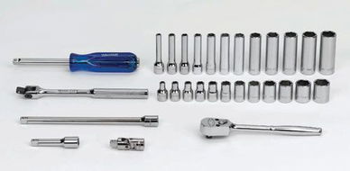 4 - 14MM Williams 1/4" Dr Shallow & Deep Socket & Tool Set 6 Pt 30 Pcs - MSM-30HF
