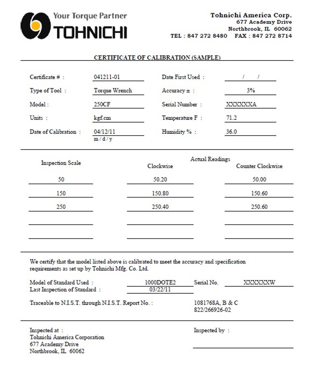 8.9 - 53.1 In Lbs / 1 - 6 Nm Tohnichi Interchangeable Head Preset Torque Wrench - CSP6N4x8D