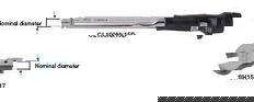 24mm Tohnichi SH Open End Spanner Head - 15DX24