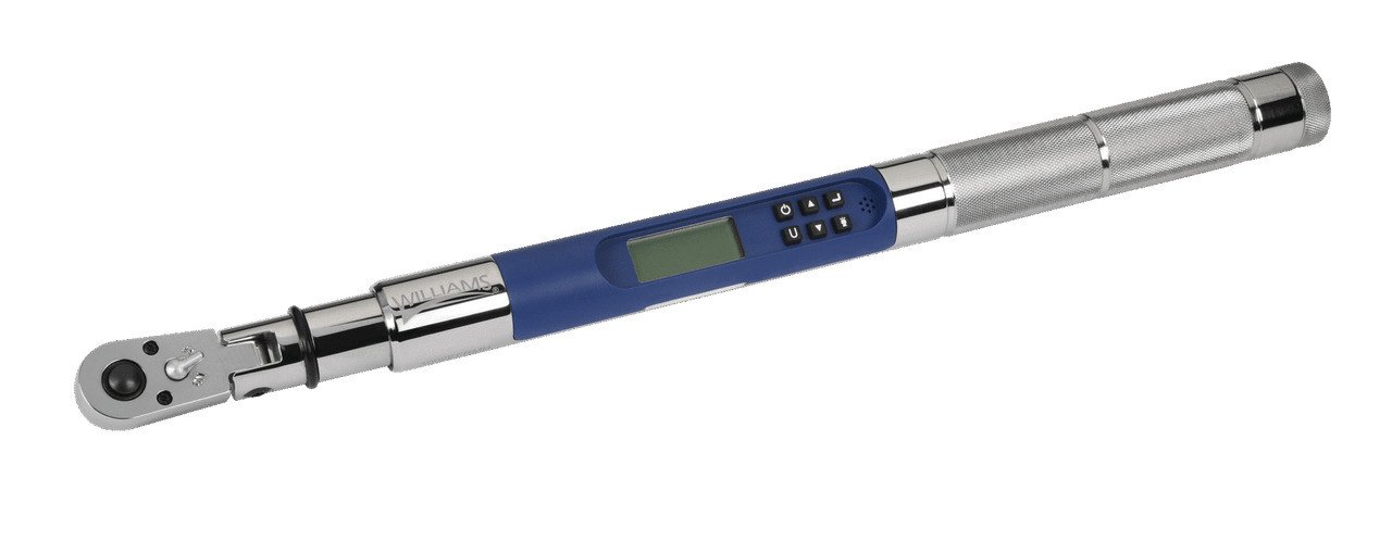 1/2" Dr 12.5-250 Ft Lbs / 16.9-339 Nm Williams Steel Grip Electronic Torque Wrench - 2503EFRMH