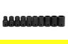 10 Piece Williams 1/2" Dr Shallow Impact Socket Set on Clip Rail 6 Pt - JHWMS410HRC