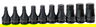 10 - 32MM Williams 3/4" Dr One Piece Impact Hex Bit Set 10 Pcs - JHW38936