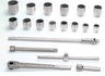 1/2 - 3" Williams 1" Dr Socket and Drive Tool Set 12 Pt 19 Pcs - JHWWSX-21