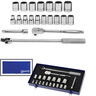 10 - 36MM Williams 1/2" Dr Socket & Drive Tool Set 12 Pt 20 Pcs With Tool Box - JHWMSS-20FTB