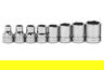 10 Piece Williams 1/2" Dr Shallow Socket Set On Clip Rail 8 Pt - JHWWSS-810RC
