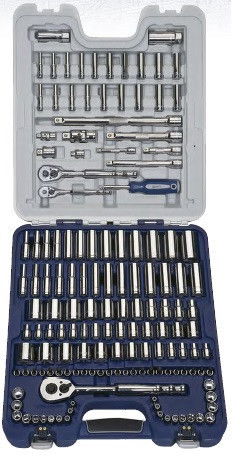 SAE & MM Williams 1/4", 3/8", 1/2" Dr Socket & Tool Set 146 Pcs - JHW50614B