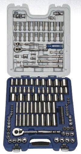 SAE & MM Williams 1/4", 3/8", 1/2" Dr Socket & Tool Set 138 Pcs - JHW50612B