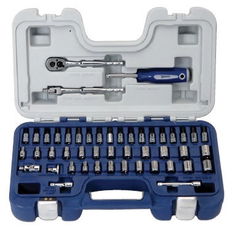 SAE & MM Williams 1/4" Dr Shallow & Bit Socket & Tool Set 47 Pcs - JHW50601B