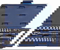 SAE & MM Williams 1/4" Dr Socket & Drive Tool Set 6 Pt 27 Pcs with Tool Box - JHW50661B