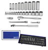 SAE Williams 3/8" Dr Socket & Drive with Tool Box Set 28 Pcs - JHWWSB-28FTB