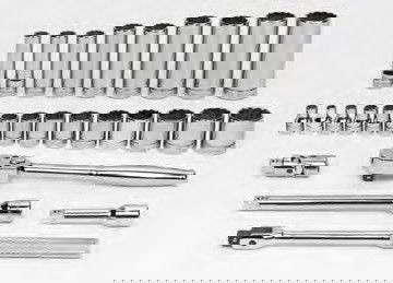 SAE Williams 3/8" Dr Socket & Drive Tool Set 28 Pcs - JHWWSB-28F