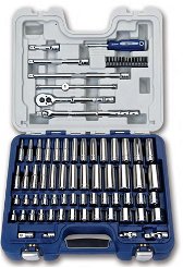 SAE & MM Williams 3/8" Dr Deluxe Socket & Drive Tool Set 79 Pcs - JHW50607B
