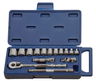 1/4 - 7/8" Williams 3/8" Dr Socket and Drive Tool Set 6 Pt 15 Pcs - JHW50663
