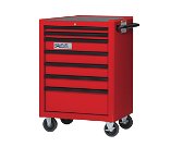 26" Williams Roll Cabinet - 7 Drawer - Red - W26RC7