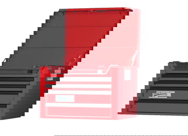 26" Williams Top Chest - 4 Drawer - Red - W26TC4
