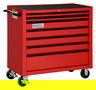 40" Williams Roll Cabinet - 7 Drawer - Red - W40RC7