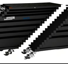 40" Williams Roll Cabinet - 7 Drawer - Black - W40RC7B