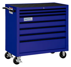 40" Williams Roll Cabinet - 7 Drawer - Blue - W40RC7BL