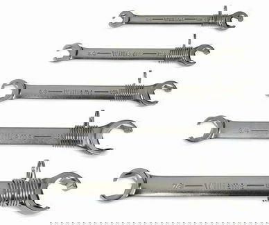 SAE Williams Flare Nut Wrench Set - 5 Pcs - WS-14-TH