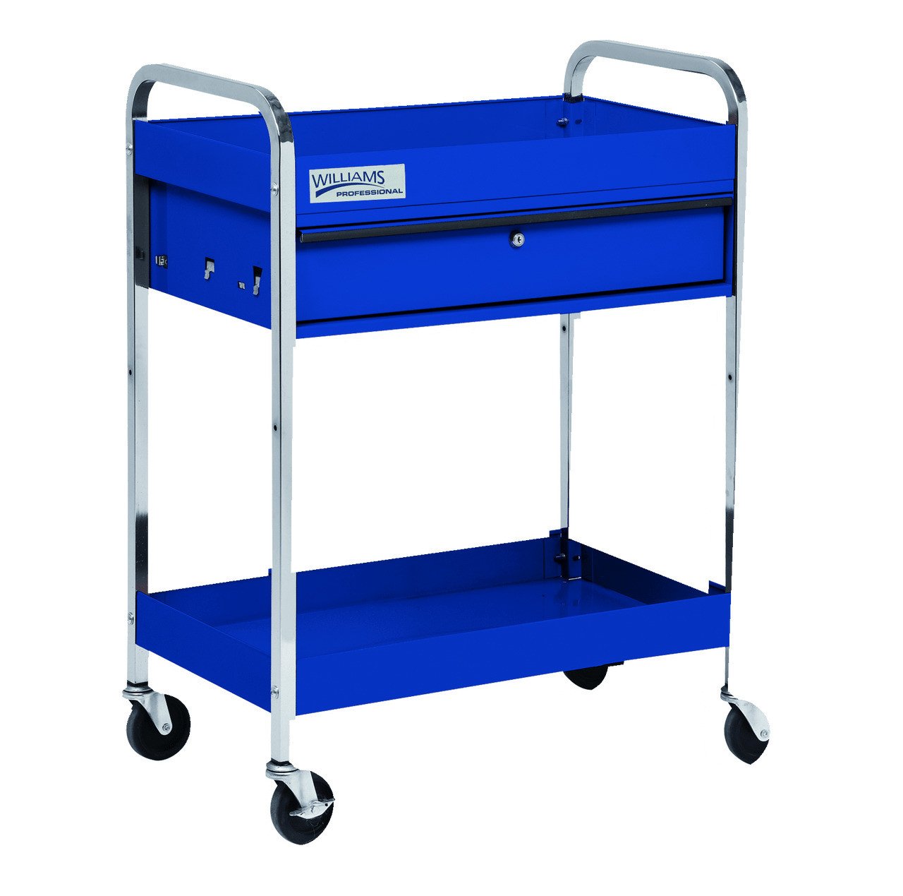 30" Williams Service Cart with Locking Drawer- Blue - JHW50723A