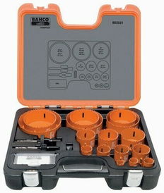 3/4 - 4 3/4" Bahco Bi-Metal Professional Holesaw Set 21 Pcs - 862021