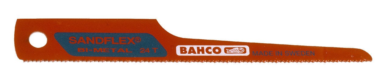 24 TPI Bahco 3 5/8" Bi-Metal Car Body Saw Blades 10 Pack - 3845-24-10P