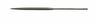 7" Bahco Half Round Needle File No Handle - Smooth Cut 10 Pack - 2-304-18-2-0
