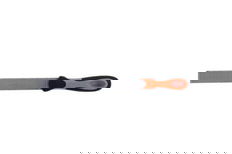 8" Bahco Half Round Rasp with 64 TPI Bi-Molded Ergo Handle - 6-342-08-1-2