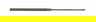5 1/2" Bahco Hand Needle File No Handle - Smooth Cut 10 Pack - 2-300-14-2-0
