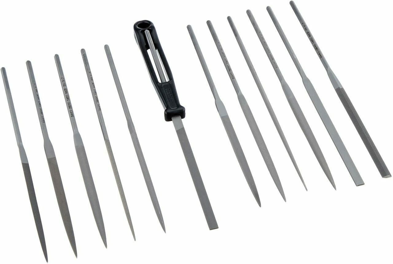 5 1/2" Bahco Smooth File Set 12 Pcs - 2-472-14-2-0