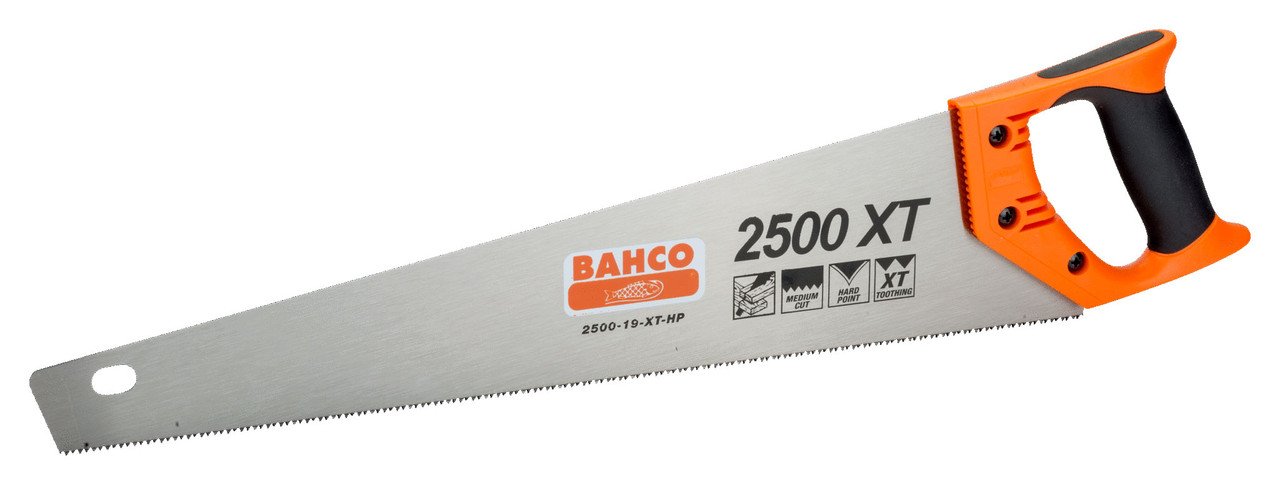 Bahco Plastics, Laminates, Wood, Soft Metals Hardpoint Handsaw for 11/12 TPI 16" - BAH250016XTH