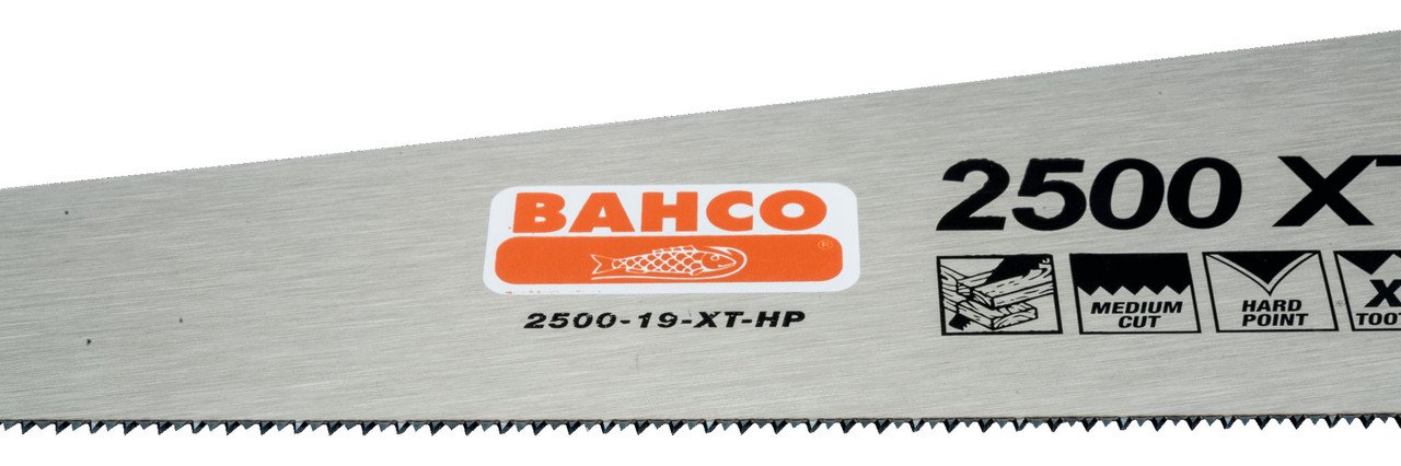 Bahco Plastics, Laminates, Wood, Soft Metals Hardpoint Handsaw for 9/10 TPI 19" - BAH250019XTH
