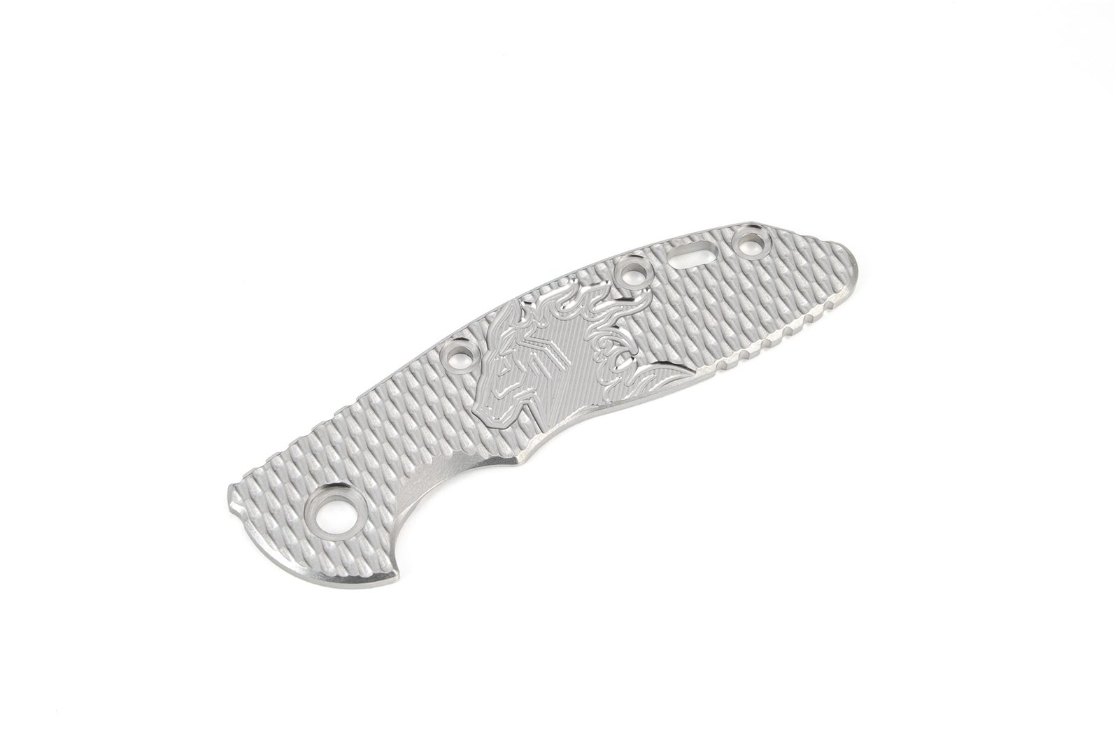 ExpProductCell_3.0" XM18 Titanium Scale-Engraved-Textured-Stonewash-Silver Horse Logo