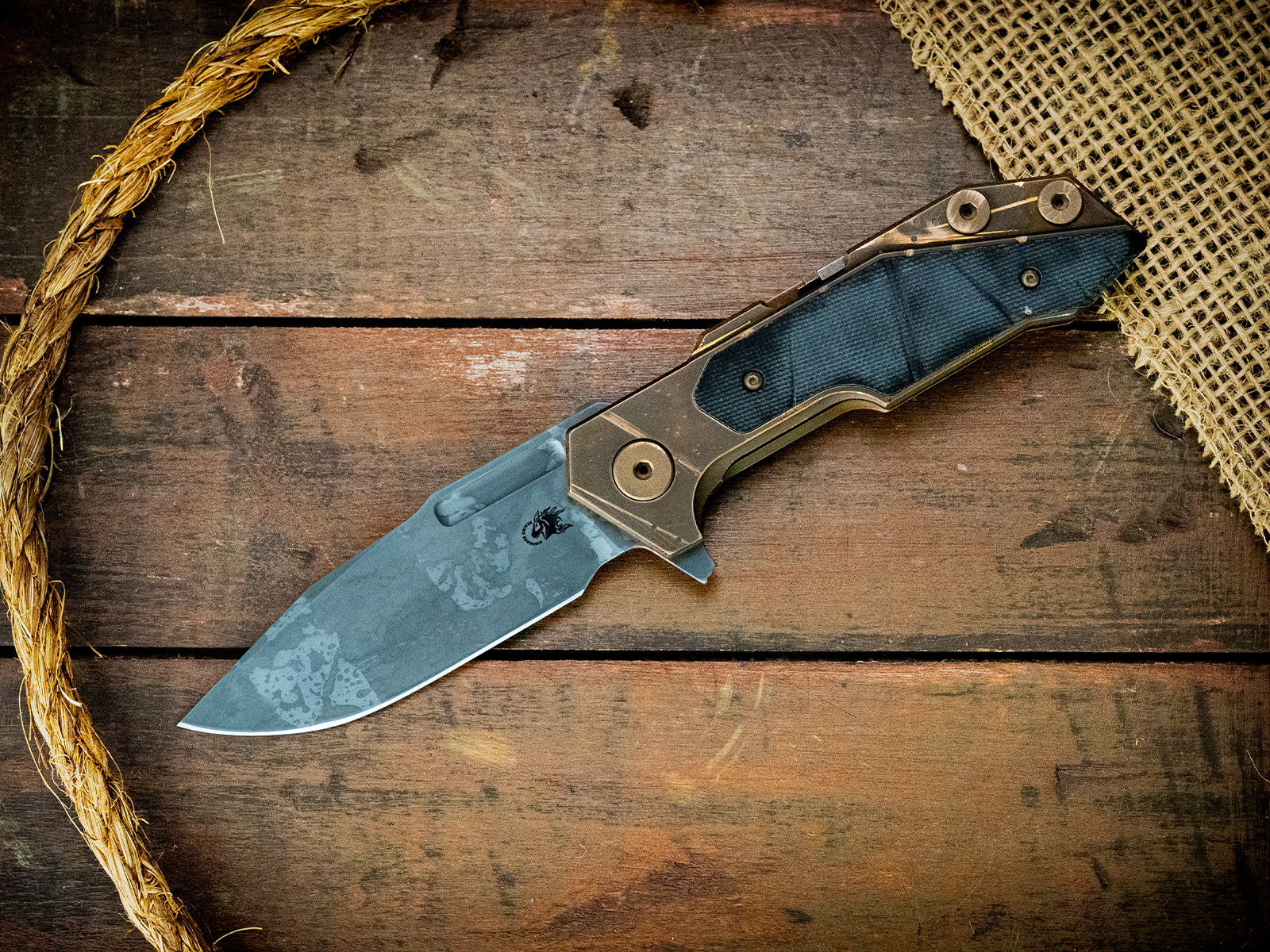 Full Track-Spanto-S45VN-BPU966-Smooth Black Micarta Full Track-Spanto-S45VN-BPU966-Smooth Black Micarta
