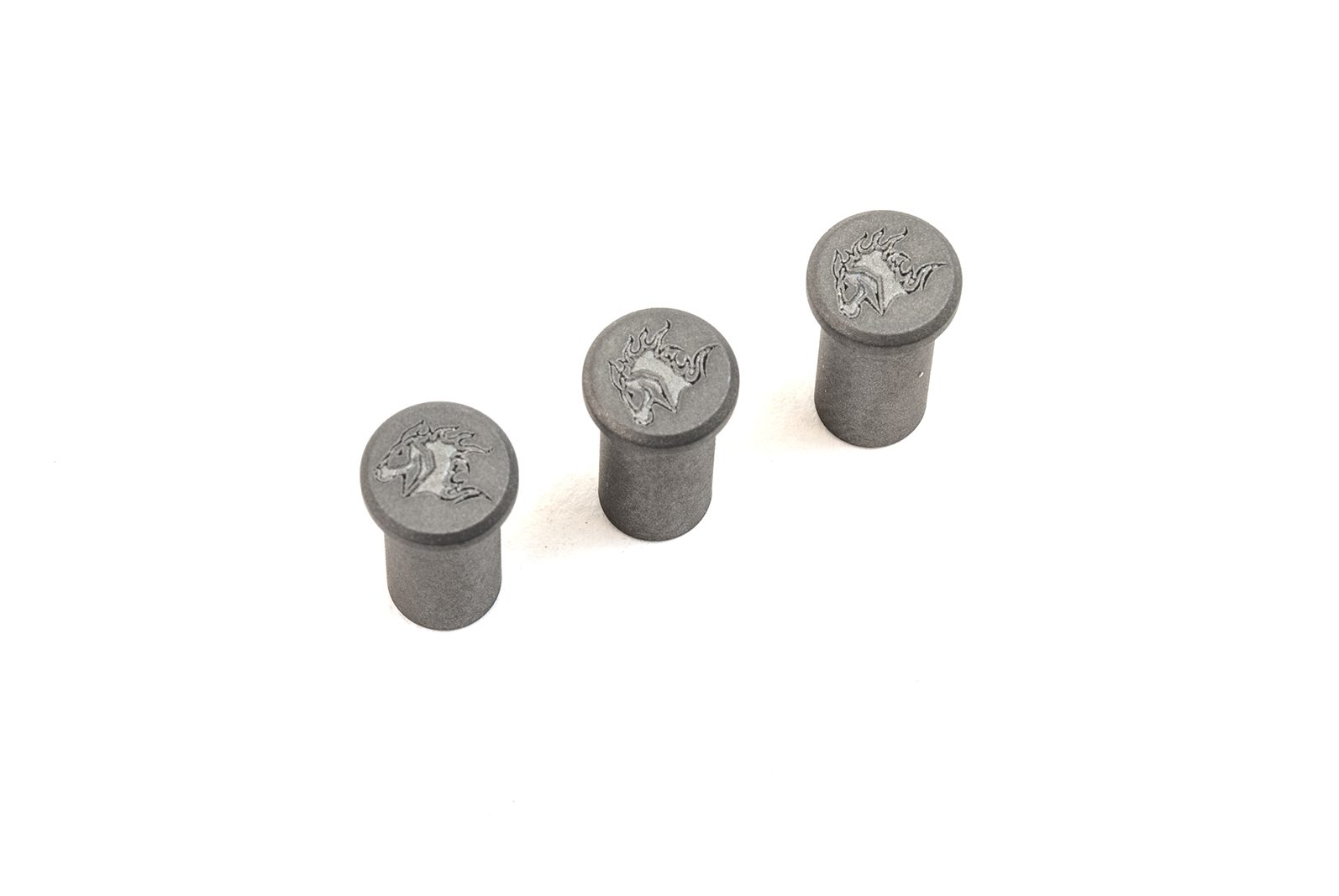 XM-18 3.5" Handle Nut Set-Titanium-Working Finish-Horsehead
